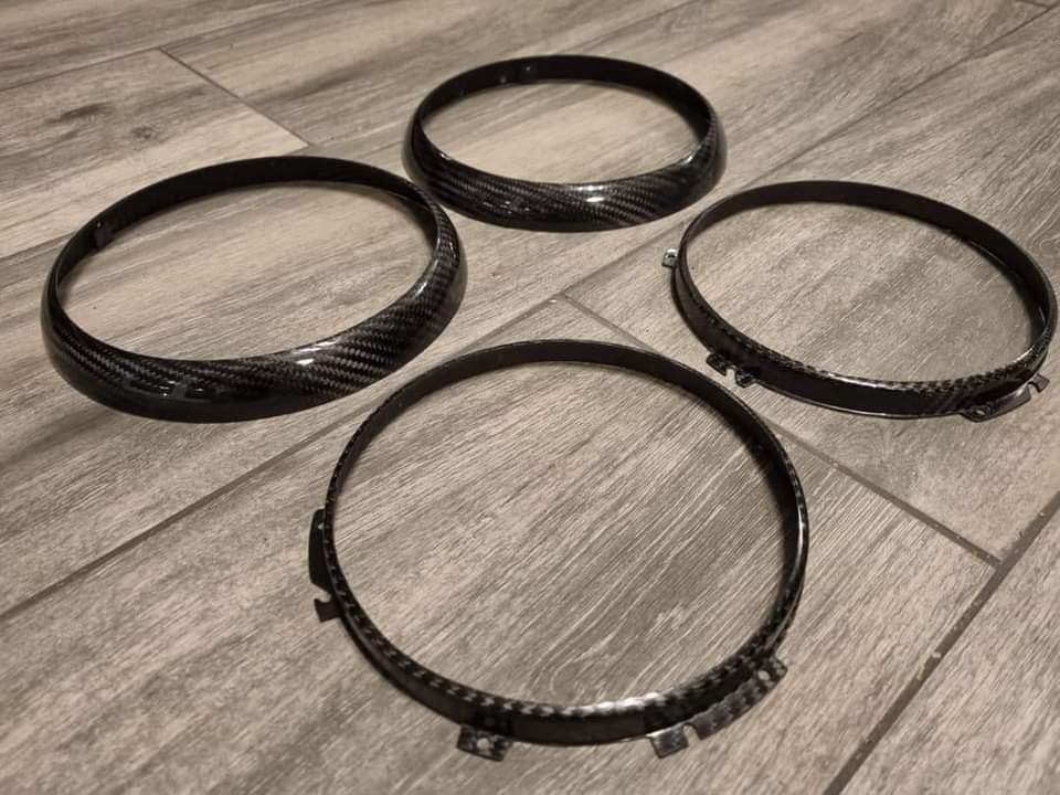 thumbnail image 2 of Classic Mini Chrome Inner Headlamp Retaining Rings - Pair (515218J) Made In UK 2 of 6
